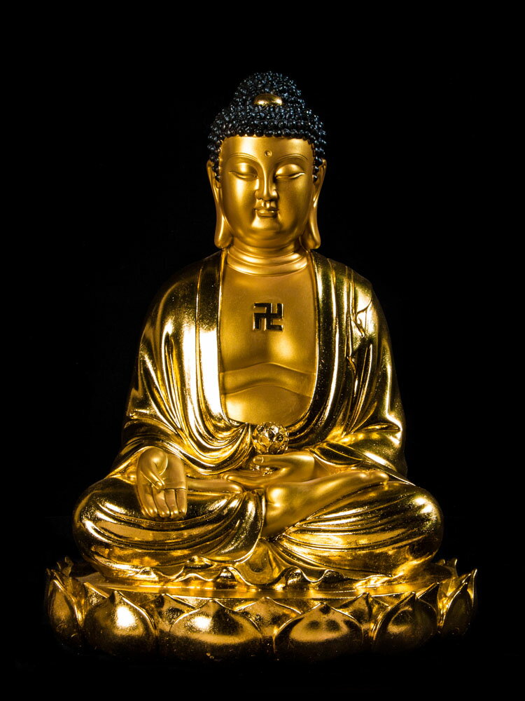 大日如來佛像阿彌陀佛像擺件供奉家用客廳書房釋迦牟尼如來佛祖
