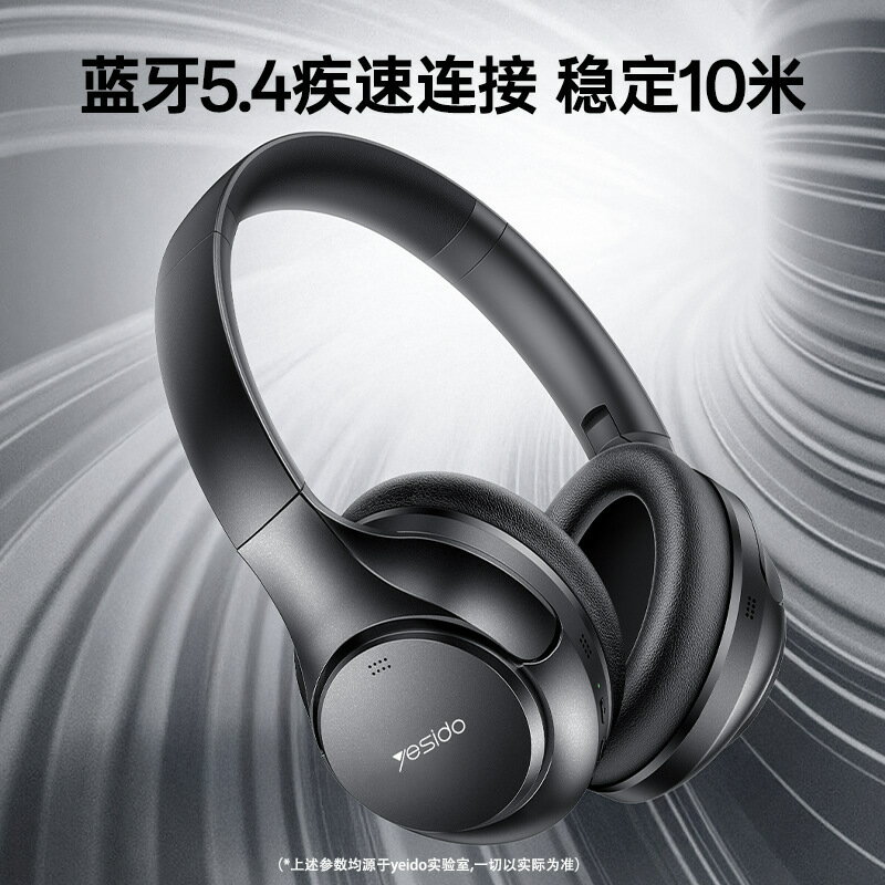 yesido藍牙耳機無線 跨境代發游戲ENC雙降噪ANC 電競耳機頭戴耳機【北歐家居生活】 2
