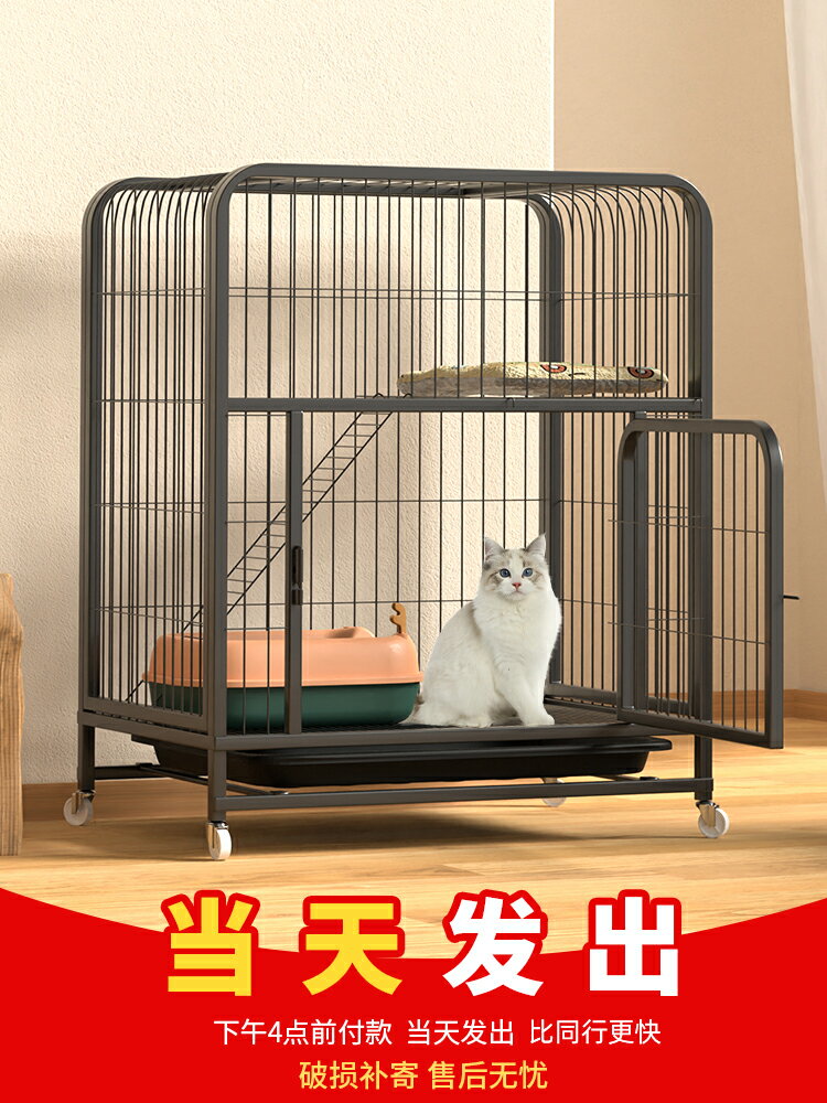 【貓籠】貓籠家用大空間大型超大自由空間貓窩別墅貓咪籠子帶廁所貓舍貓屋