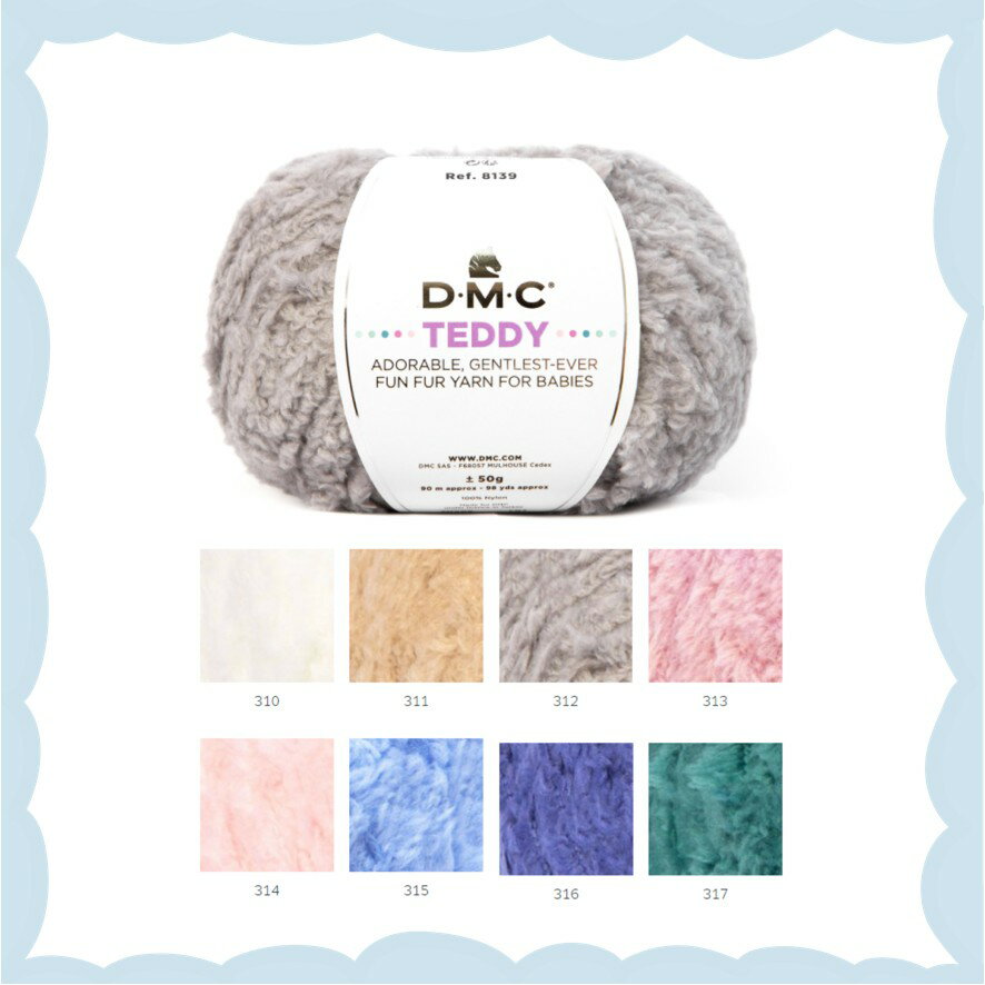 手作森林 日本 DMC teddy 羊毛 毛線 日本毛線 法國 熊熊絨毛線