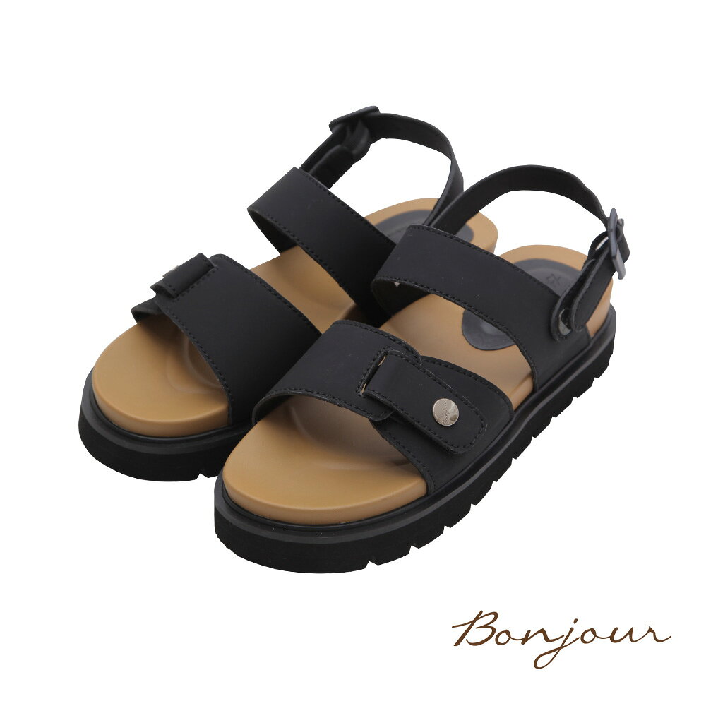 BONJOUR☆2WAY足弓支撐！抗水厚底晴雨涼拖鞋【B0665】5色 0