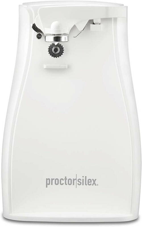 Proctor Silex【美國代購】電動開罐器 自動開罐器 帶磨刀器 白色- 75224F
