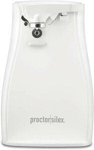 Proctor Silex【美國代購】電動開罐器 自動開罐器 帶磨刀器 白色- 75224F