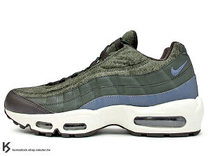 2017 台灣未發售 限量登場 NIKE AIR MAX 95 PRM PREMIUM WOOL SEQUOIA 深綠 深咖啡 羊毛 皮革 慢跑鞋 (538416-300) !