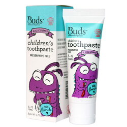 Buds 芽芽有機 兒童含氟牙膏-黑加侖50ml (3-12歲)【悅兒園婦幼生活館】