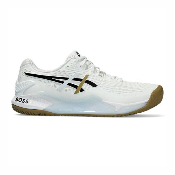 Asics GEL-Resolution 9 [1041A453-100] 男 網球鞋 BOSS 聯名款 白黑