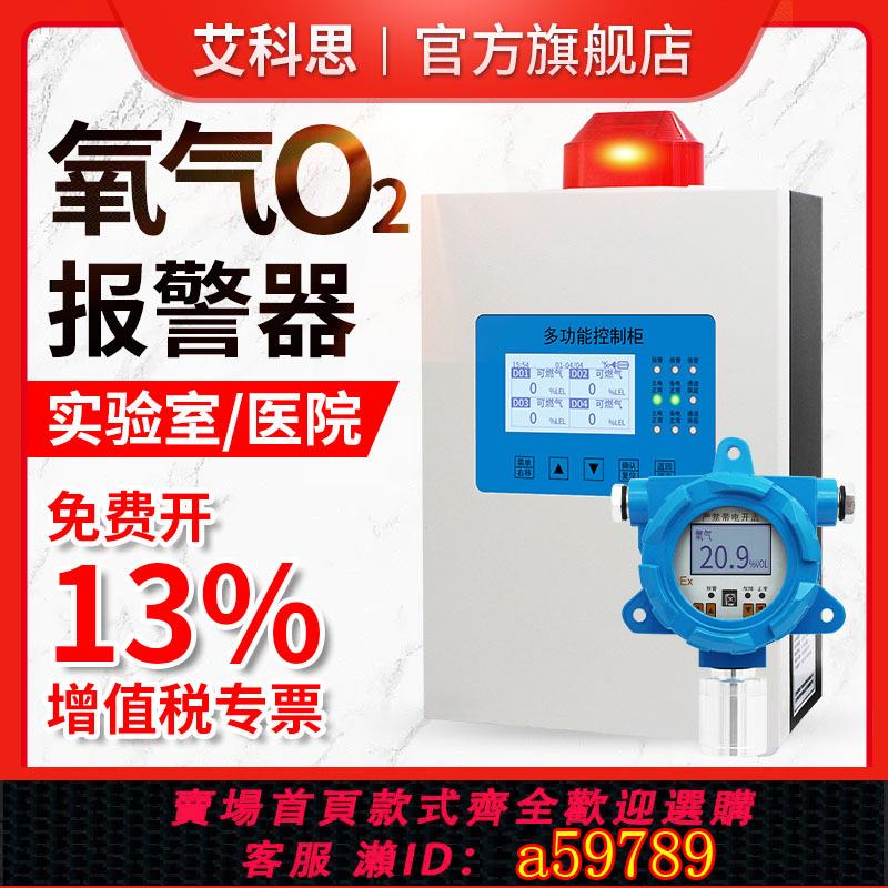 【臺灣公司 可打統編】固定式氧氣氣體探測報警器氧含量檢測儀測氧儀濃度測試儀O2防缺氧