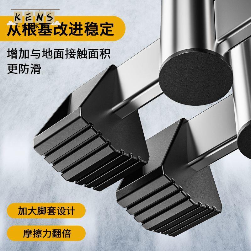 免運 梯子 摺疊梯 家用梯 加厚不銹鋼多功能特厚伸縮梯子家用便攜工程升降直梯折疊竹節家用全館八折 售後保障 工廠現貨直銷 k5619