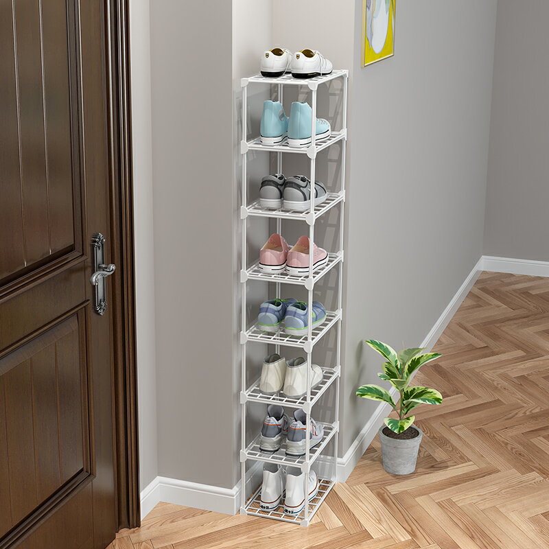簡易小型窄門口鞋架子收納家用室內好看宿舍臥室省空間門后放鞋柜