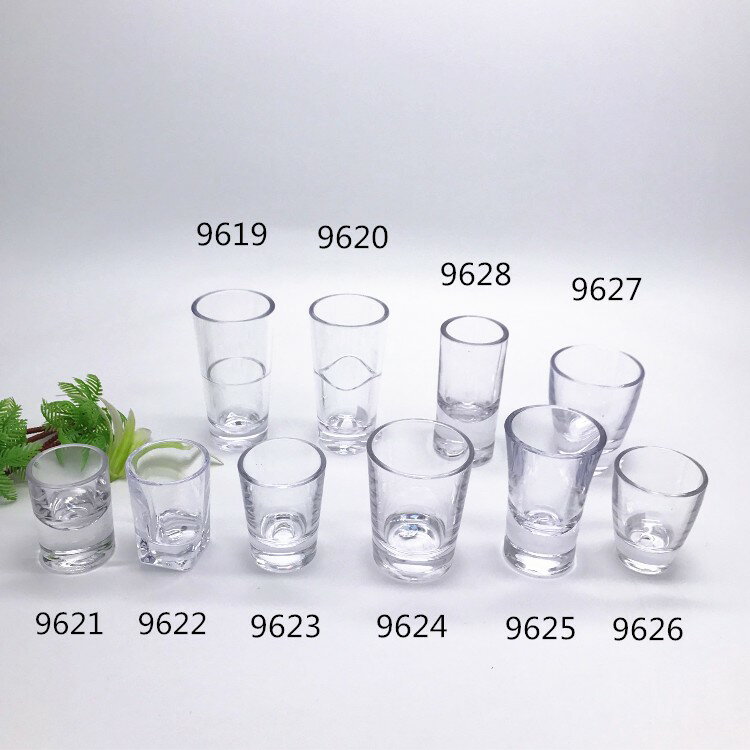 嘉寶PC亞克力透明塑料小酒杯白酒杯烈酒杯一口杯子彈杯直身飲料杯 1