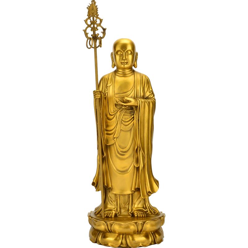 地藏王菩佛像像件娑婆三聖佛教工品佛堂供奉