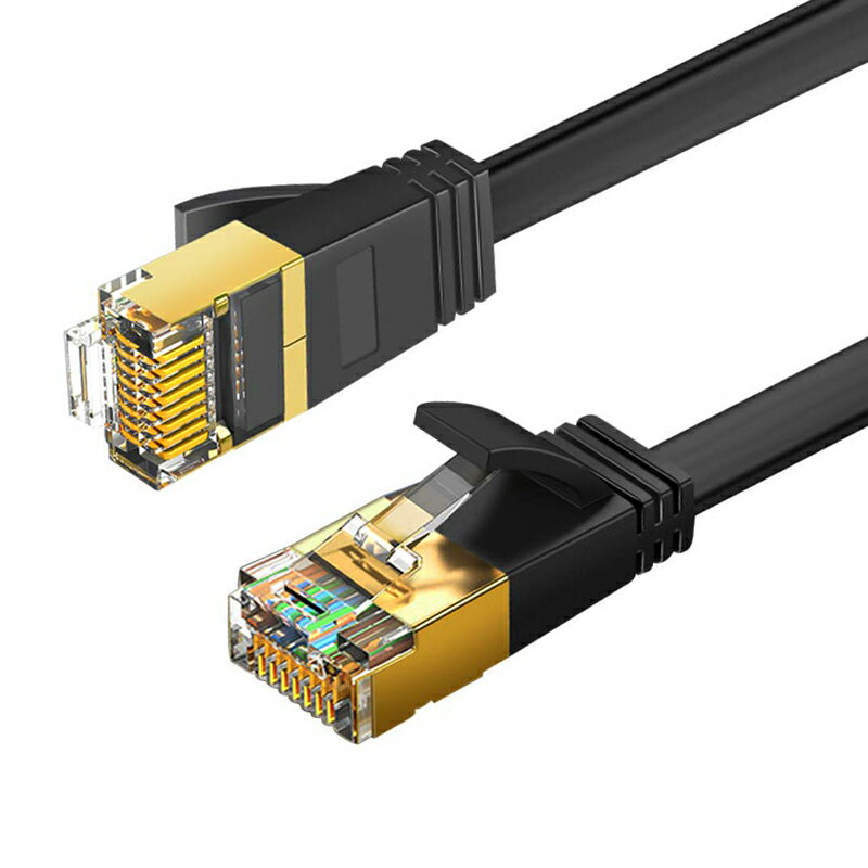 易控王 1米 CableCreation 八類網路線 40Gbps CAT.8 CAT8 RJ45 OD2.2 扁線 (CL0332)