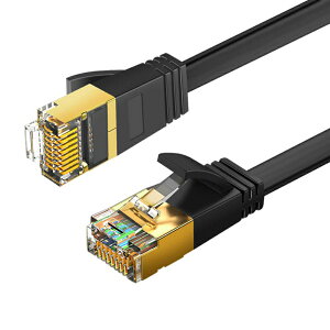 易控王 1米 CableCreation 八類網路線 40Gbps CAT.8 CAT8 RJ45 OD2.2 扁線 (CL0332)