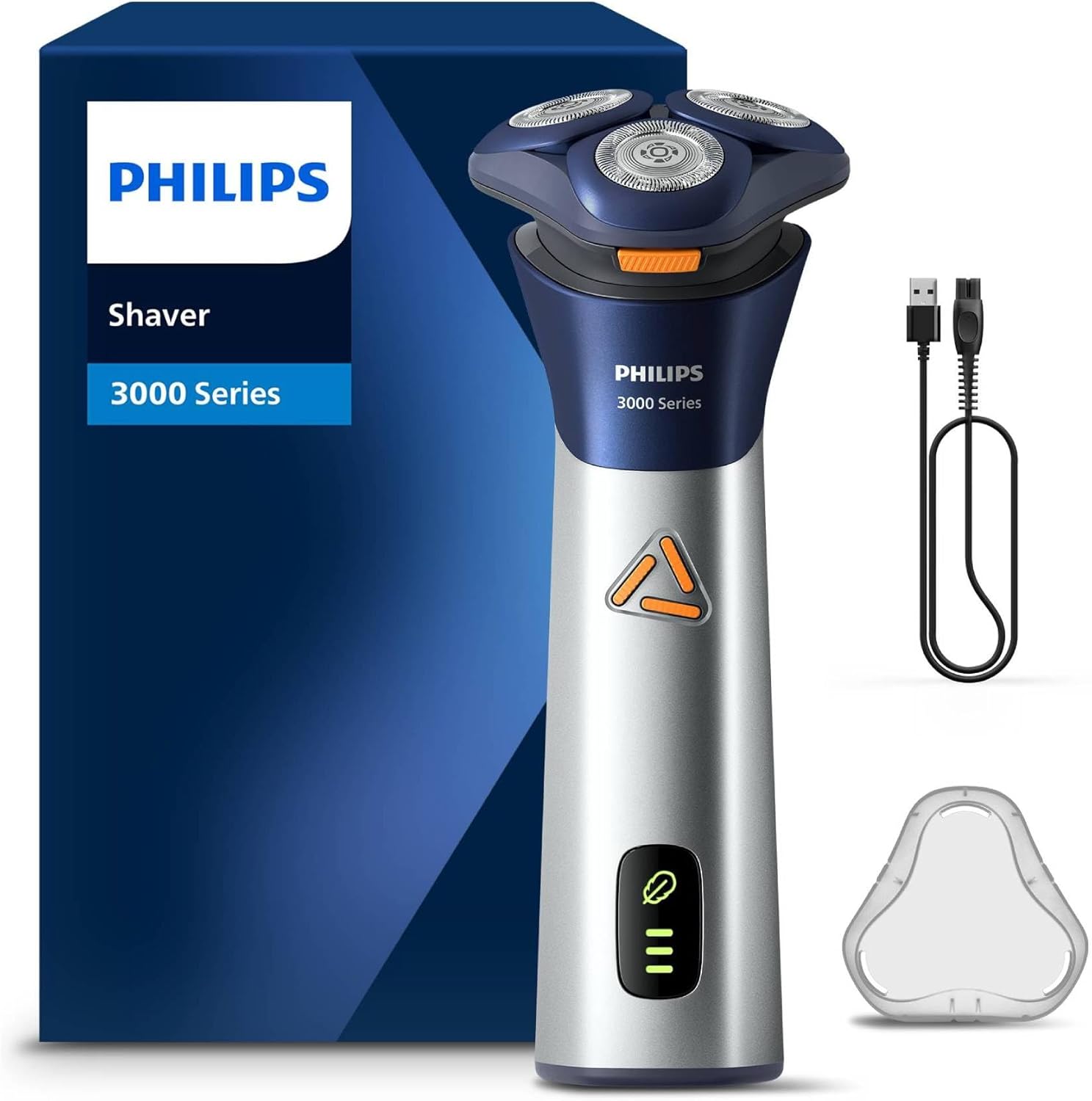 Philips S3881/00 Shaver 3000 Series 乾濕兩用 刮鬍刀 銀色金屬 日本原裝進口 日本代購