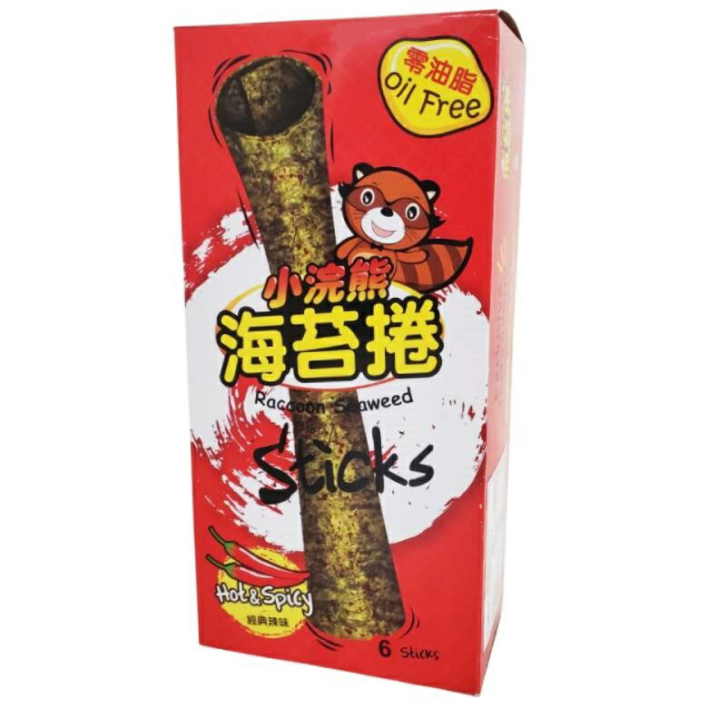 小浣熊 海苔捲(辣味)(3g*6入) [大買家]