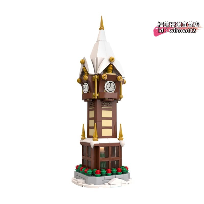 送小孩聖誕禮物推薦聖誕禮物益智遊戲到【台灣現貨】moc-203594誕街鍾moc-冬日村落降臨日曆積木小顆粒兒童益智積木就在楓幕百貨推薦送小孩聖誕禮物