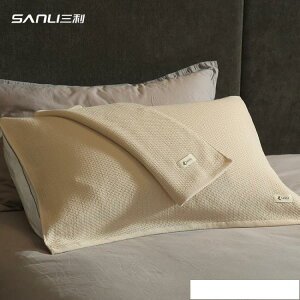 三利侘寂枕巾100%純棉日式成人家用情侶全棉紗布枕頭毛巾一對