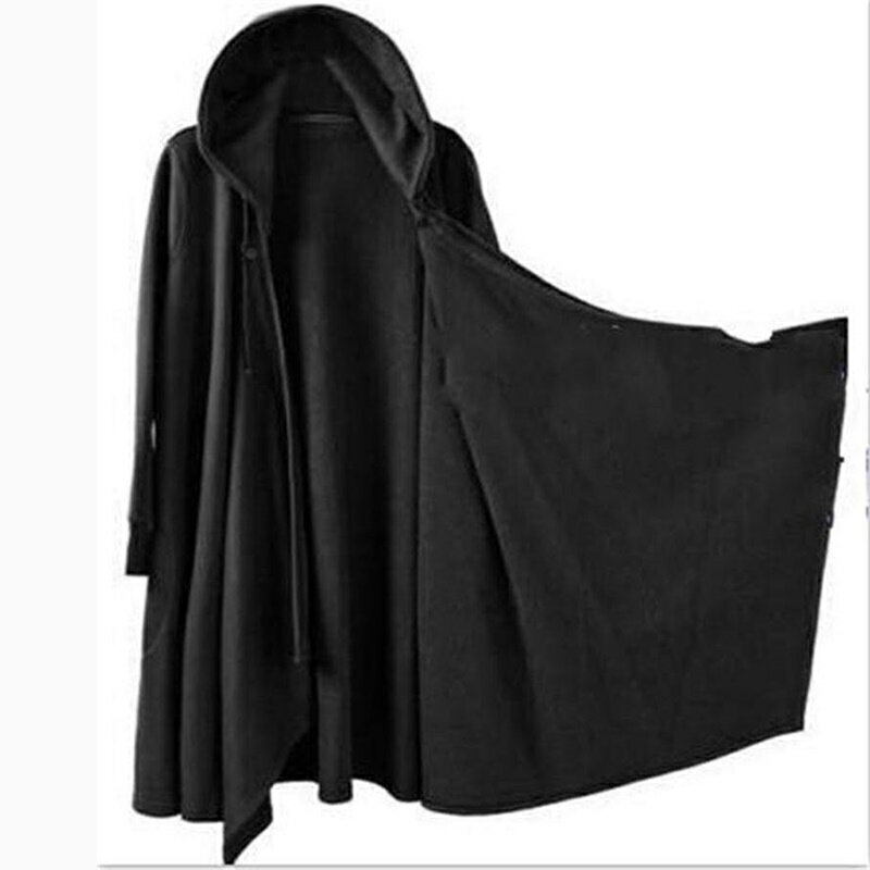 【巴黎精品】現貨+預購 斗蓬罩衫外套-純色連帽披風寬鬆男外套a1an3