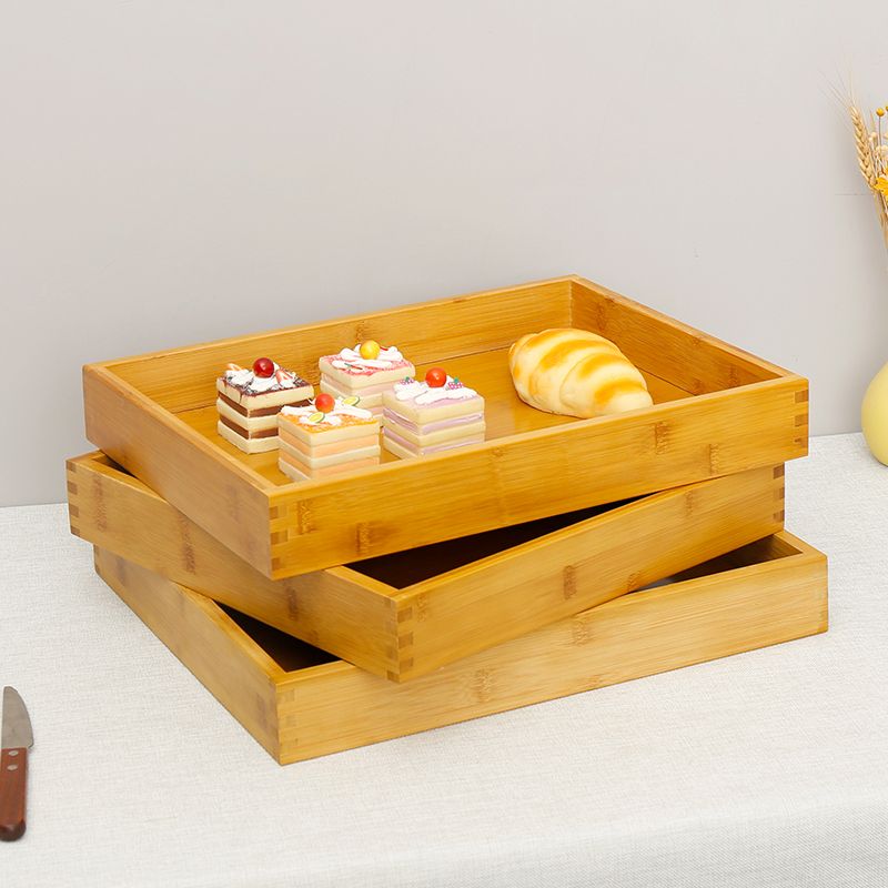 免運 開發票 托盤 竹木面包托盤長方形托盤蛋糕展示盤木質烘焙糕點托盤定制尺寸LOGO