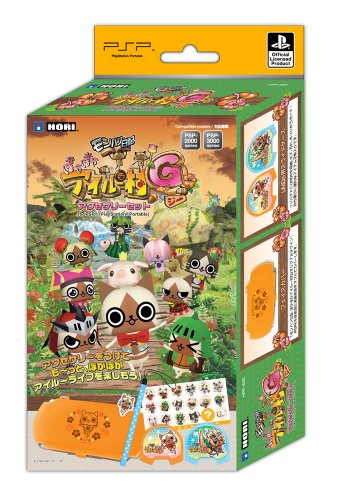 [PSP周邊] HORI 魔物獵人日記暖呼呼艾路村G 套件組