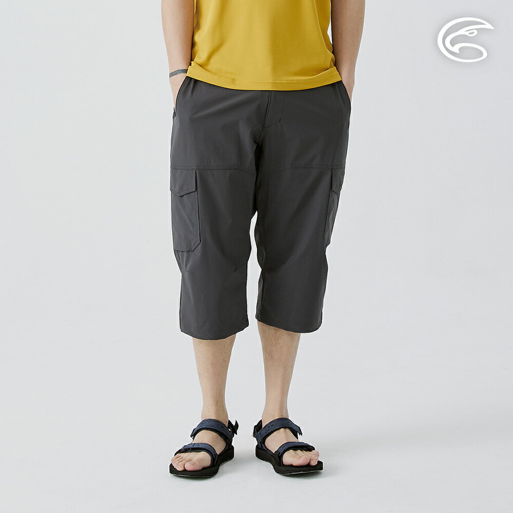 ADISI 男彈性透氣快乾休閒七分褲 AP2511082 (M-3XL)｜四面彈 透氣 吸濕排汗 速乾 休閒褲