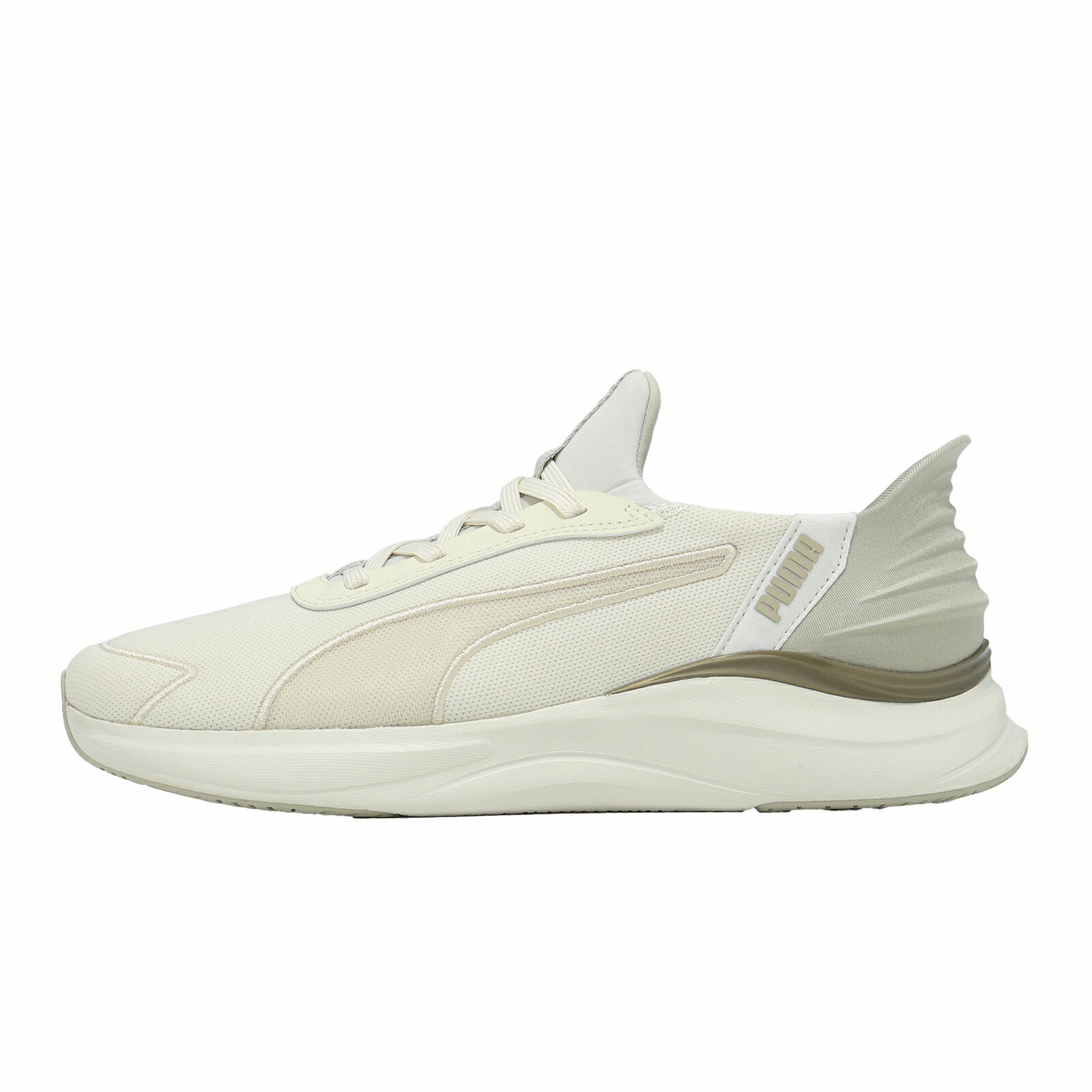 Puma 慢跑鞋 Softride Harmony 女鞋 米 棕 緩衝 彈性鞋帶 312671-01