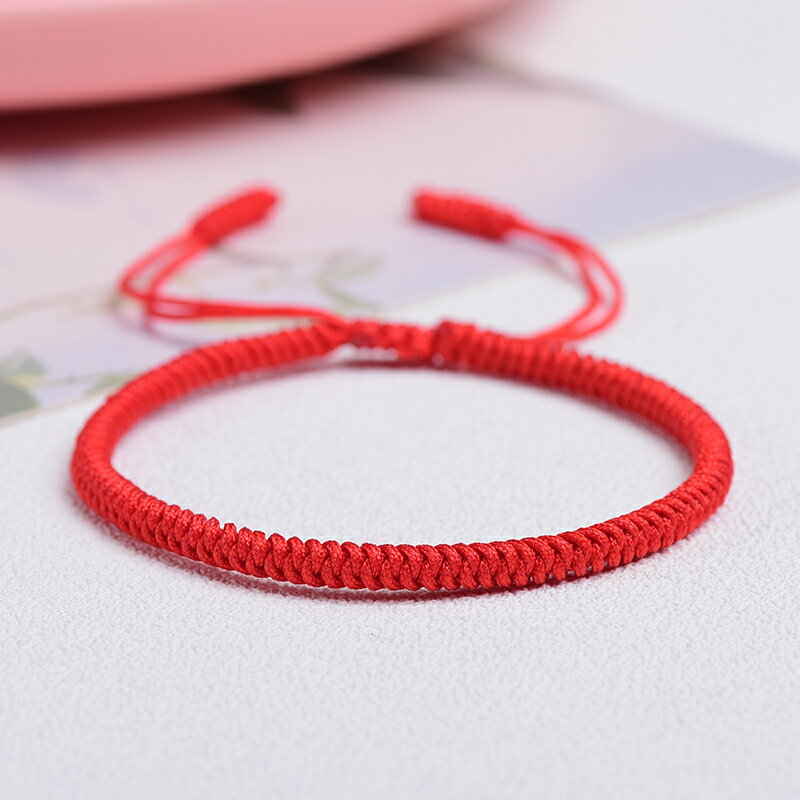 肖戰同款紅繩手鏈本命年轉運首飾手工編織手繩牛年開運情侶禮物