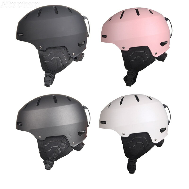 滑雪頭盔成人兒童款單雙板頭盔戶外運動新款頭盔保暖透氣個性頭盔