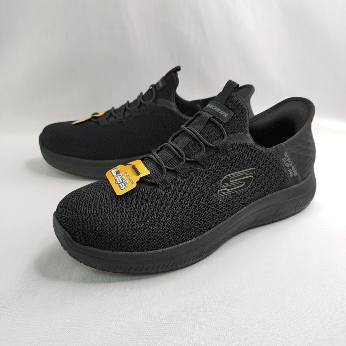 Skechers 200205WBBK 男 工作鞋 SUMMITS SR 寬楦 瞬穿 防滑 黑【iSport愛運動】