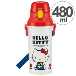大賀屋 日本製 HELLO KITTY 直飲式 水壺 水瓶 兒童水壺 塑膠水壺 環保水壺 KT 正版 L00011259