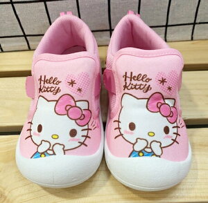 【震撼精品百貨】Hello Kitty 凱蒂貓 台灣製Hello kitty正版兒童休閒布鞋-粉大頭(13 16號)#20936 震撼日式精品百貨