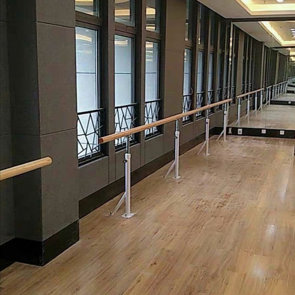 {臺灣公司 可開發票 快速出貨} 舞蹈把桿壁掛式房室落地墻體固定式家用學校練功桿兒童壓腿桿
