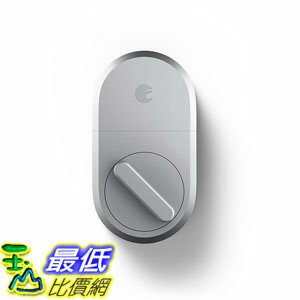 [107美國直購] August Smart Lock, 3rd Gen technology Silver, Works with Alexa