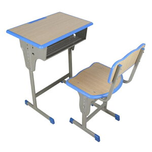 家用兒童書桌單雙人寫字桌中小學生課桌椅幼兒園輔導班加厚培訓桌AFT