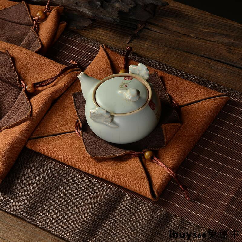 正式的 中国　骨董 茶壷 吸水 工芸品