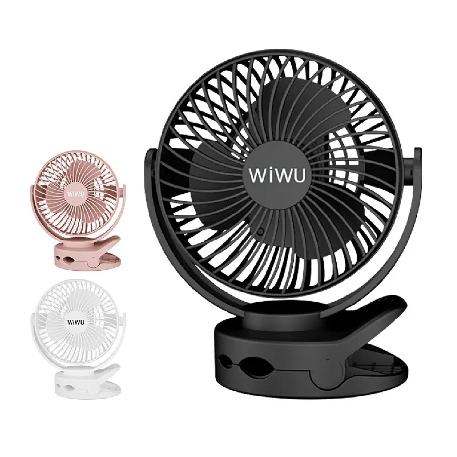 wiwu 多功能 usb 夾式 便攜 充電 電風扇 my-w026 適 露營 野餐 車內