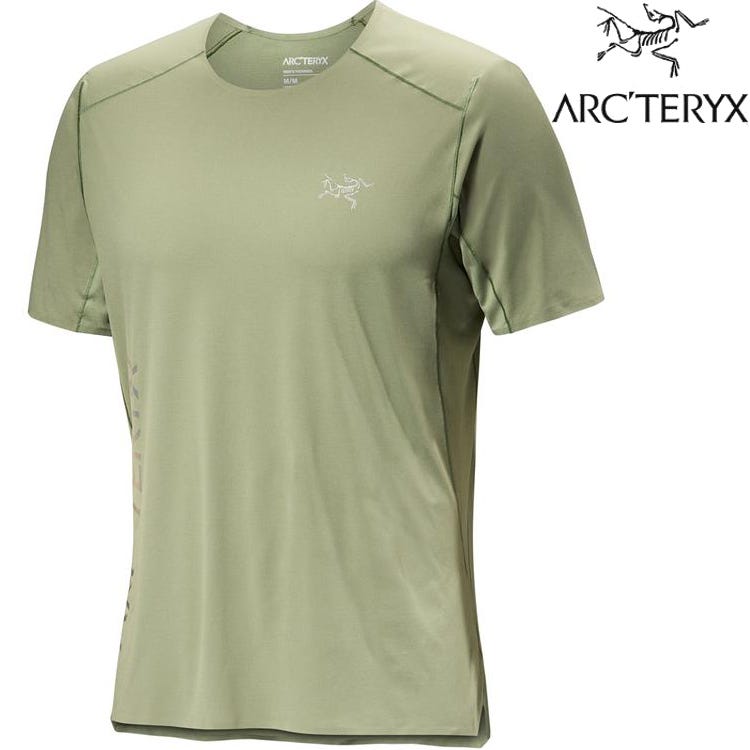 Arcteryx 始祖鳥 Norvan Downword 男款 快乾短袖圓領衫/越野跑步T恤 X000007735 卡洛斯綠 Chloris