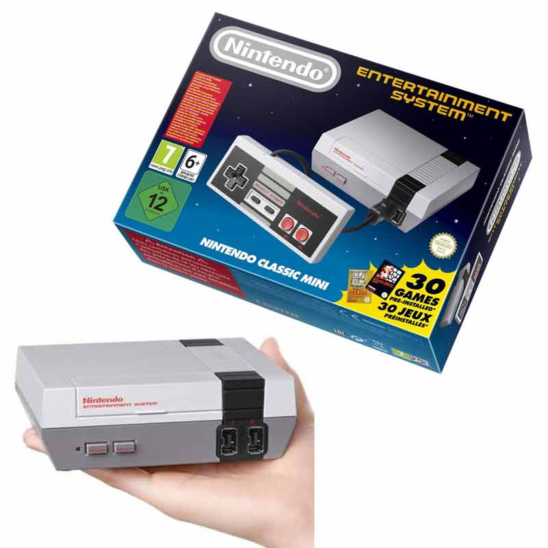 任天堂原廠復刻版 迷你紅白機 經典 歐美版 NES Classic Edition 任天堂原廠 343316