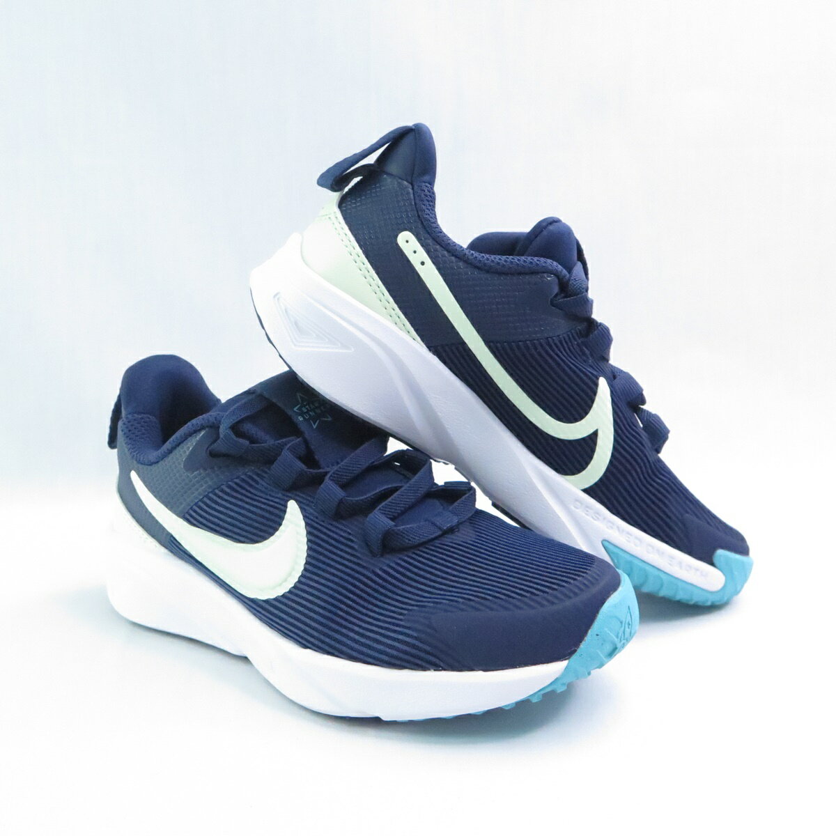 Nike DX7614409 中童鞋 Star Runner 4 NN 免綁鞋帶 深藏青【iSport愛運動】 2