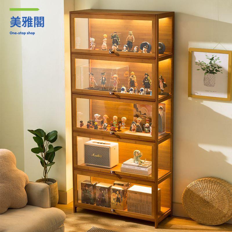 現貨減免 亞克力展示盒 亞克力收納盒 亞克力  手辦展示柜收納柜多層收納架二次元玩偶吧唧谷子立牌周邊收納箱盒 八折下殺wy23