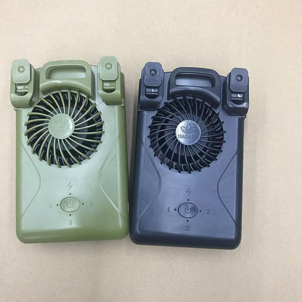 USB風扇 HADATA華德通新款F66掛腰夾腰風扇戶外掛腰暴風工地手持大風力風