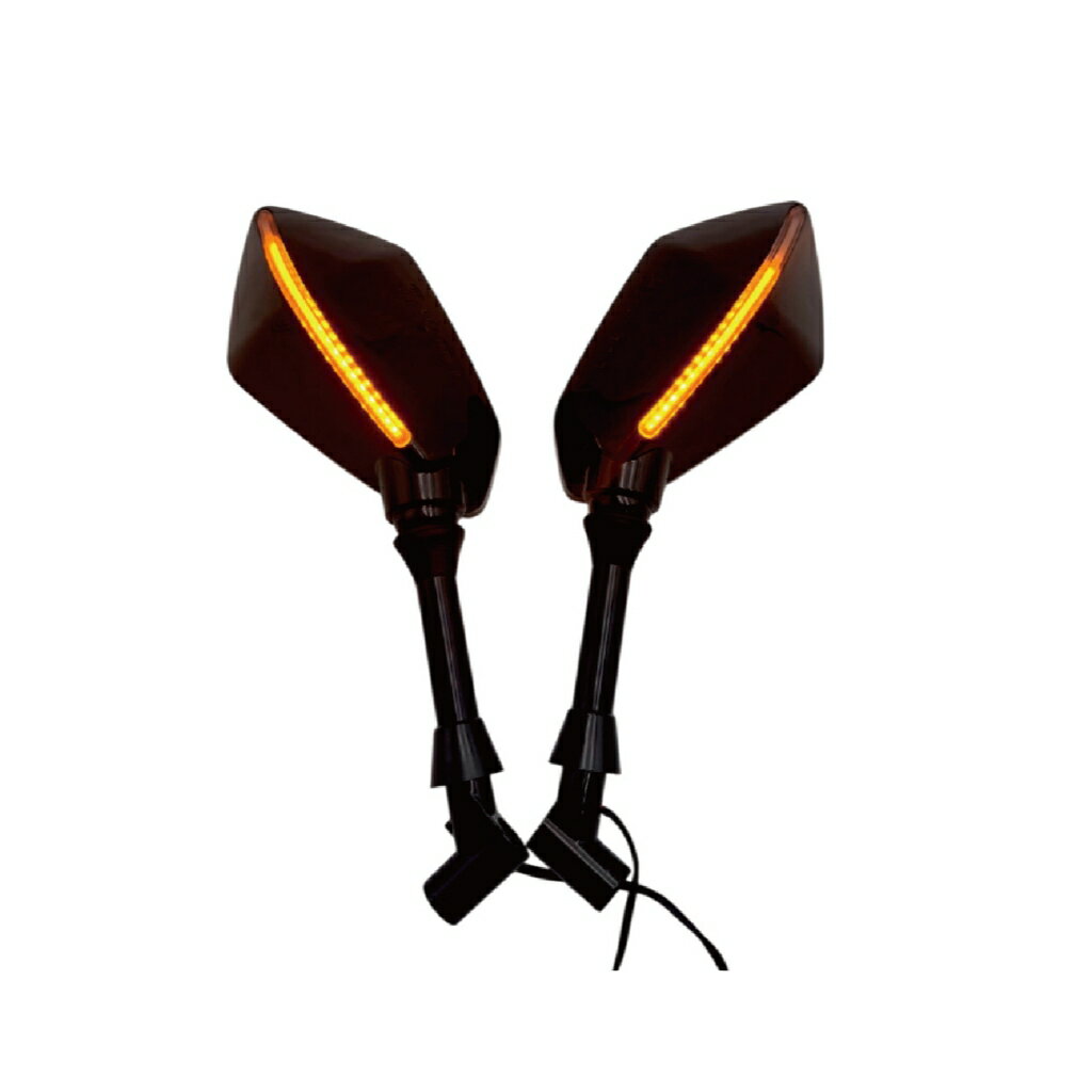 SLO【機車方向燈後視鏡】後照鏡 LED轉向燈反光鏡 機車後視鏡 通用後視鏡 通用後照鏡