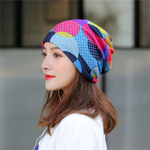 帽子女式韓版夏秋冬季薄款套頭保暖化療帽堆睡帽產婦月子帽包頭巾
