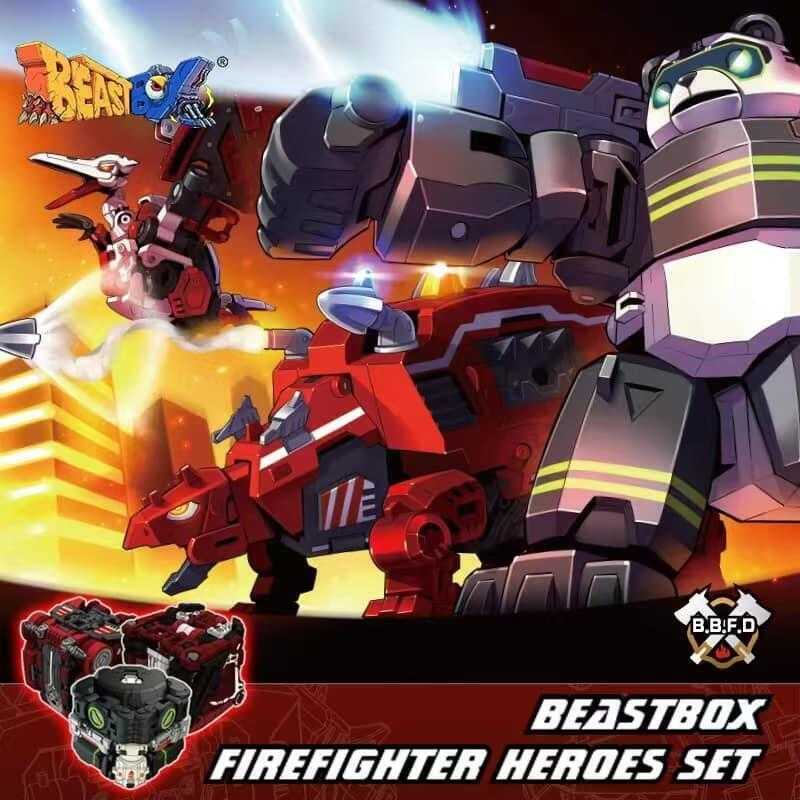 《52TOYS》 BB-13/26/39 BeastBox猛獸匣 防火英雄套組(熊貓翼龍劍龍) 東喬精品百貨