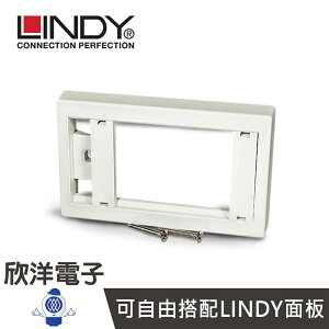 ※ 欣洋電子 ※ LINDY 美規面板(114.4X70.5 X 15.5 MM) 白色 (60547)