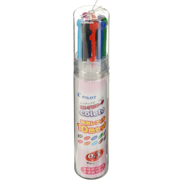 百樂PILOT BLS-CLT3-S10 超細變芯筆替芯10色組 0.3mm