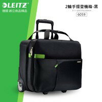 德國 LEITZ 多功能收納商務包 6059 2輪手提登機箱 黑/個 旅行包 電腦包 筆電包 辦公包 公事包