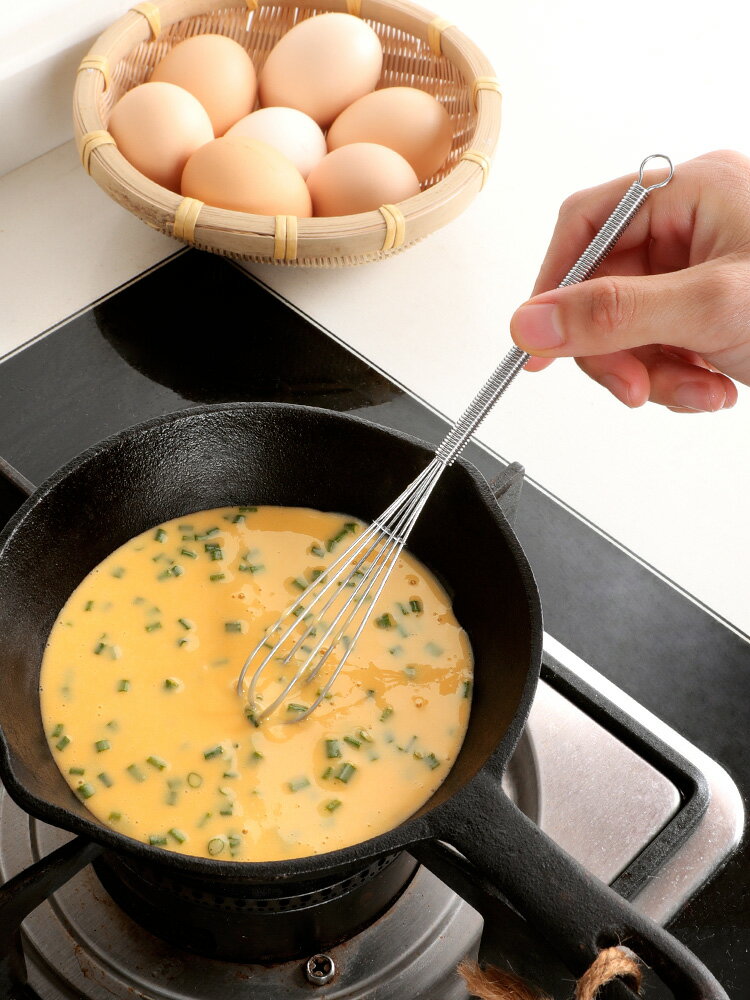 迷你打蛋器攪拌棒小號攪蛋器蛋抽mini不銹鋼廚房多功能手動攪拌器 4