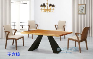 ╭☆雪之屋居家生活館☆╯A472原木餐桌(自然邊桌面/6公分厚)R1102-01