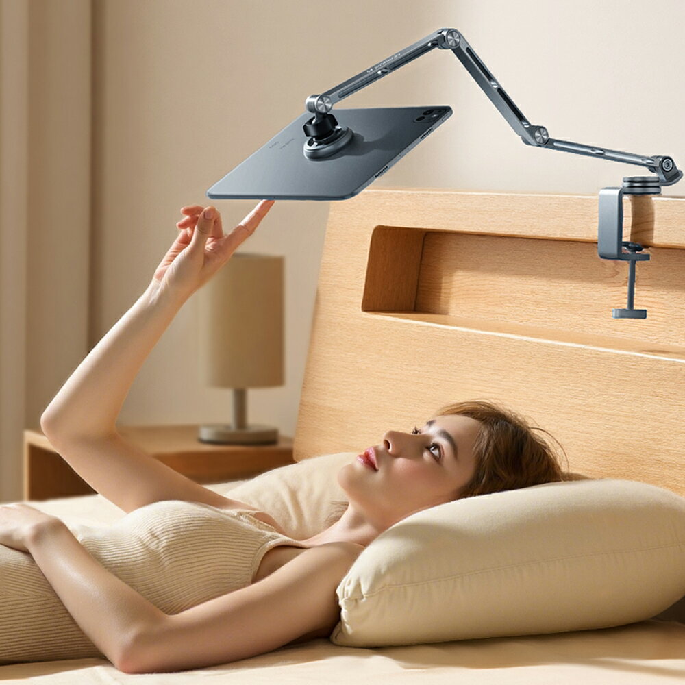 Rtako銳塔克LQ T01 360°旋轉合金懸臂支架平板夾手機架 8